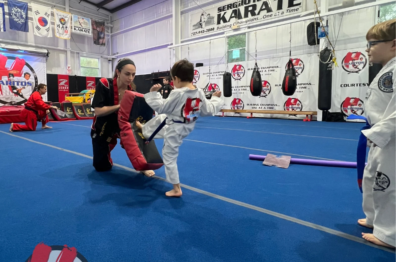 Kids martial arts class at Haritos Martial Arts