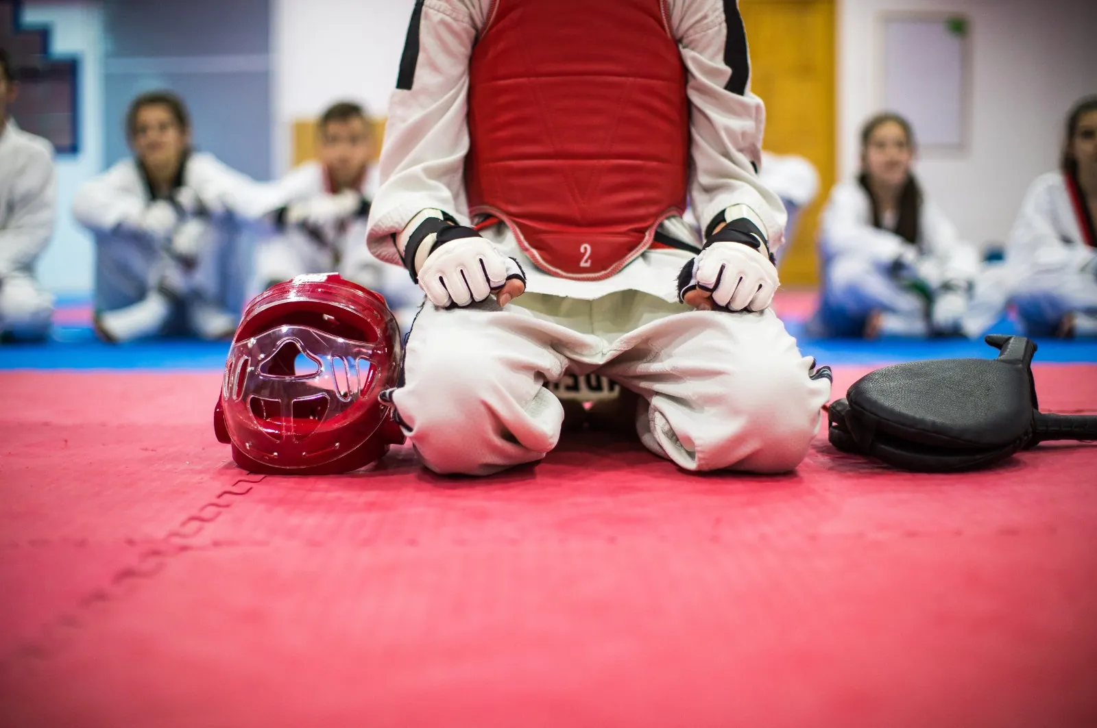 Taekwondo coaching at Haritos Martial Arts